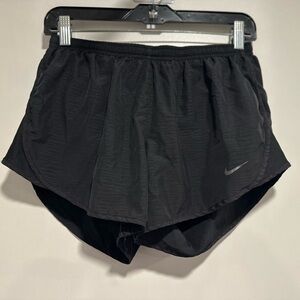 Nike Tempo Dry Dri-Fit Women's Sz:S Brief-Lined Black Lightweight Running Shorts